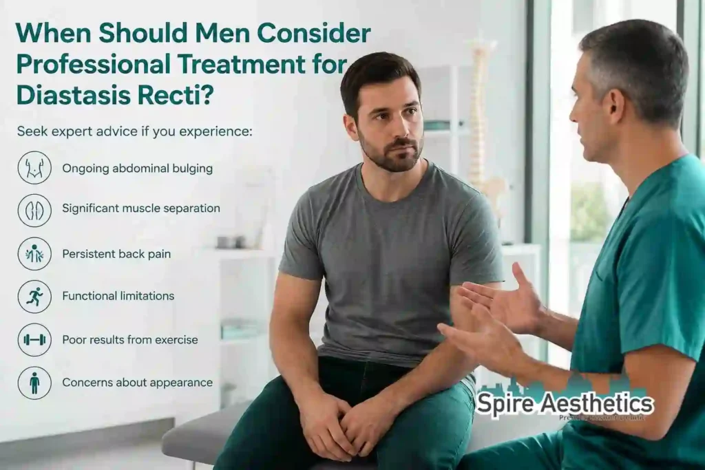 When Should Men Consider Professional Treatment for Diastasis Recti City of London?